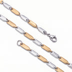 Kesme Kibrit Erkek Çelik Kolye 3mm 55cm Üç Renkli - 8